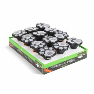 LED-es szolár lámpa - kutya lábnyom, leszúrható - műanyag - fekete    Garden of Eden 11255B - Image 5