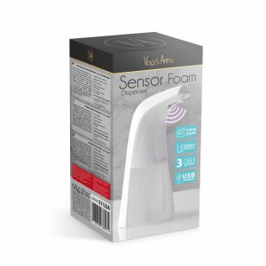 Automata habszappanadagoló - 250 ml - álló / falra akasztható - USB + elemes    Vog und Arths 51123A - Image 5