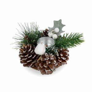 Adventi dekoráció - mécsestartóval - 6 féle - 13 cm    Family 58010 - Image 5