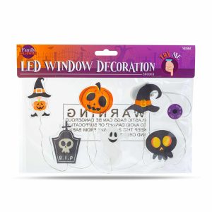 Halloween-i LED ablakdekor - gél - többféle forma - 85 cm    Family 58186C - Image 5