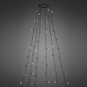 LED karácsonyfa fényfüzér - 1,9 m - 120 LED, hidegfehér - IP44    Family 58931 - Image 5