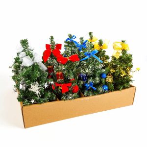 Műfenyő - mini - díszített - 4 szín - 30 cm    Family 58007 - Image 6