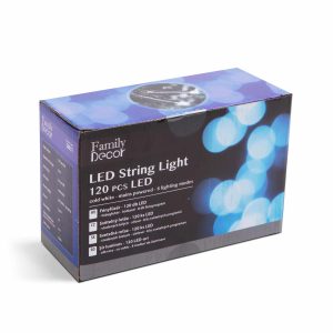 LED karácsonyfa fényfüzér - 1,9 m - 120 LED, hidegfehér - IP44    Family 58931 - Image 6