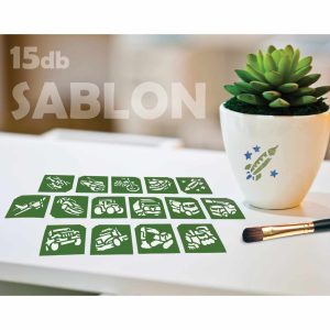 Sablon szett - járművek - 15 db-os    Tytoo TY50155 - Image 6