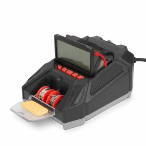Digitális forrasztópáka állomás - LCD kijelzővel, pákaheggyel, ónnal és szivaccsal - 230 V    Fahrenheit 28006 - Image 7