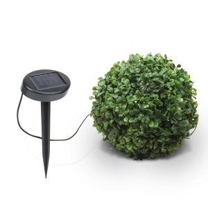 Szolár bukszus - felakasztható - 25 cm - 20 melegfehér LED    Garden of Eden 11359 - Image 2