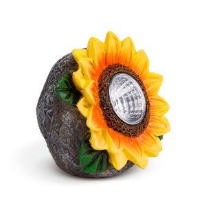 Szolár napraforgó - 2 fehér LED - 5 x 8 x 8,6 cm    Garden of Eden 11762C - Image 2