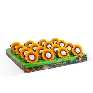 Szolár napraforgó - 2 fehér LED - 5 x 8 x 8,6 cm    Garden of Eden 11762C - Image 3