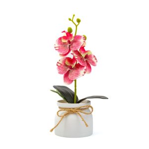 Műnövény dekoráció - orchidea - rózsaszín - 20 x 9 cm     11889A - Image 2