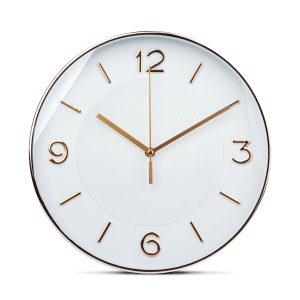 Falióra - 25 cm - műanyag, üveg - 1 x AA - fehér    Family 57336A - Image 2