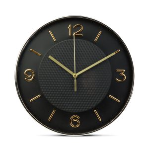 Falióra - 25 cm - műanyag, üveg - 1 x AA - fekete    Family 57336B - Image 2