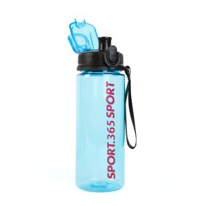 Sport kulacs - műanyag, átlátszó - 600 ml - 3 színben    Family 57211 - Image 4