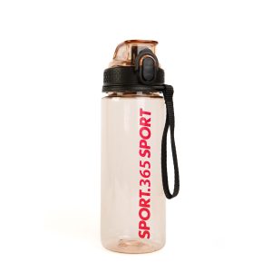 Sport kulacs - műanyag, átlátszó - 600 ml - 3 színben    Family 57211 - Image 5