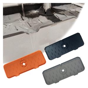 Mosogatószer és szivacs tartó - 38 x 15 cm - szürke     DA00276 - Image 3