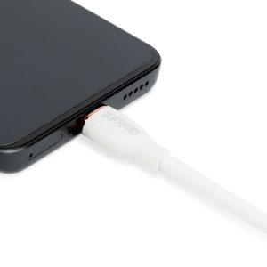 Adatkábel - Type-C / Type-C - fehér - 1 m - 3 A - 60 W    Delight 55554WH-1 - Image 3