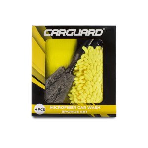 Autóápolási csomag - mikroszálas kendő, szivacs, felnitisztító és mosókesztyű    Carguard 55688B - Image 8