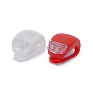 LED-es kerékpár lámpa szett TPE borítással - 2 db / szett    Wheel Zone 57069B - Image 2