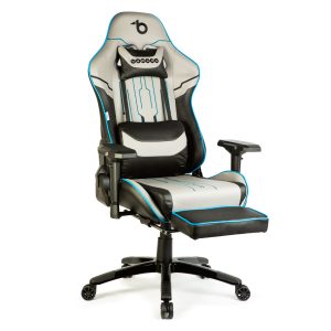 Gamer szék párnával - szürke/fekete/kék - 84 x 52 / 48 x 50 cm    BeMaDa BMD1118A - Image 2
