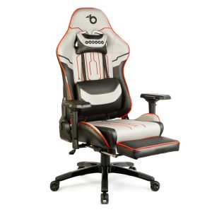 Gamer szék párnával - szürke/fekete/piros- 84 x 52 / 48 x 50 cm    BeMaDa BMD1118B - Image 2
