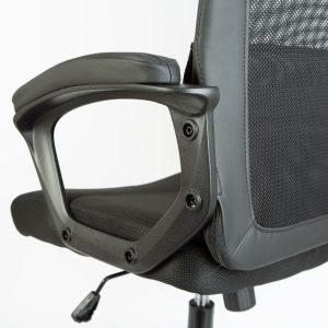 Irodai forgószék - fix karfával - fekete - 48 x 75 / 48 x 50 cm    BeMaDa BMD1120 - Image 2