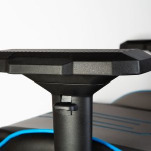 Gamer szék párnával - szürke/fekete/kék - 84 x 52 / 48 x 50 cm    BeMaDa BMD1118A - Image 4