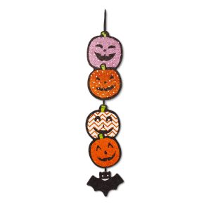 Halloween-i dekoráció - tök - akasztható - fa - 62 x 13 cm     56571 - Image 2