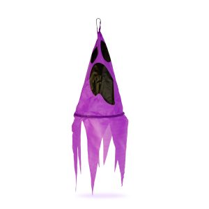 Halloween-i világító dekoráció - szellem - lila - 10 színes LED - akasztható - 2 x 2032 - 75x20 cm     56598A - Image 2