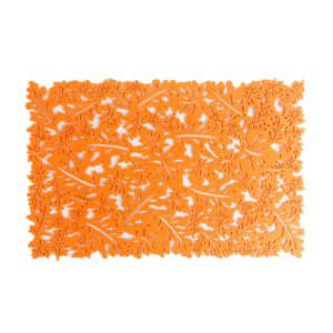 Őszi dekoráció - alátét - filc, narancssárga - 44,5 x 28,5 cm     59011A - Image 2