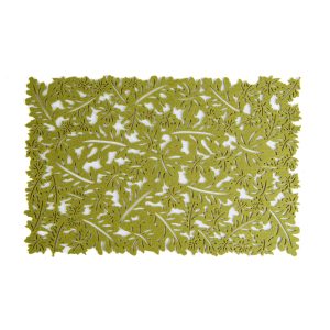Őszi dekoráció - alátét - filc, zöld - 44,5 x 28,5 cm     59011B - Image 2