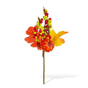 Őszi dekoráció - tök, bogyó, falevél - 24 cm - 2 db / csomag     59022 - Image 2