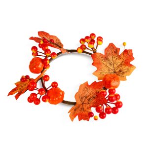Őszi dekoráció - juharlevél koszorú - 22 cm     59028 - Image 2