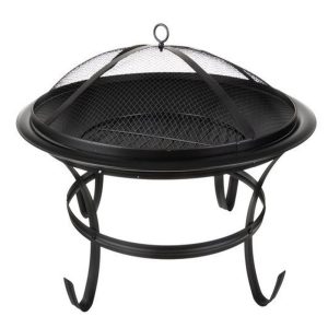 Kerti grill fedővel - 56 cm - fekete     DA00115 - Image 2