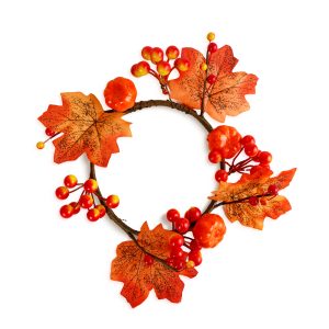Őszi dekoráció - juharlevél koszorú - 22 cm     59028 - Image 3