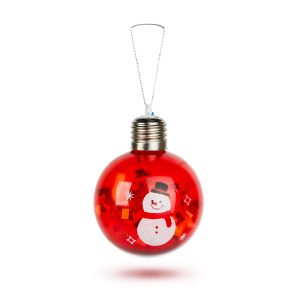 Karácsonyi LED-es gömb - RGB LED - átlátszó - műanyag - 8 cm - 3 x LR44     59747A - Image 2